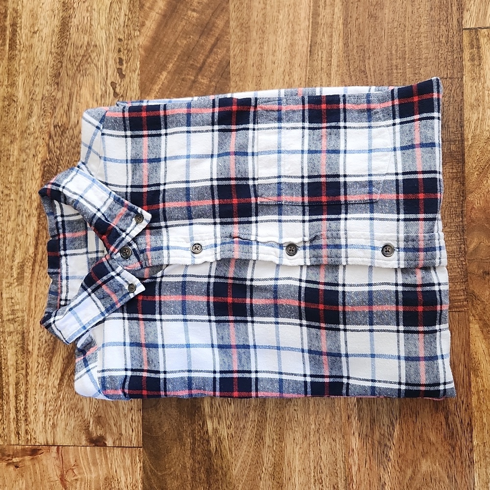 Men's {St John's Bay} Plaid Button Down Shirt Medium